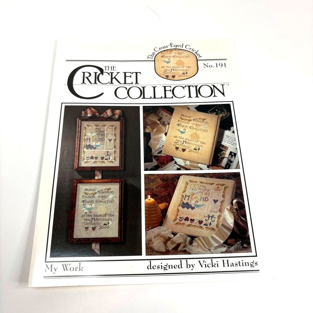 Vintage Cricket Collection Cross Stitch Pattern No. 191 My Work Vicki Hastings
